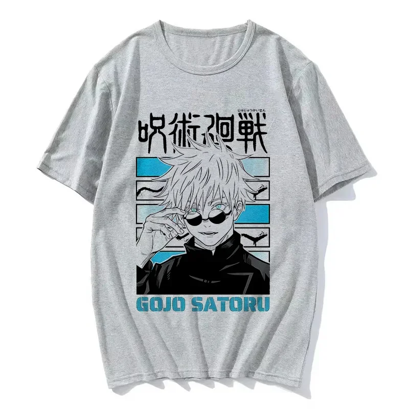 Gojo Satoru Anime Jujutsu Kaisen T-Shirt for Women Graphic T Shirts Woman Fashion Casual Tshirt Tee Manga Men