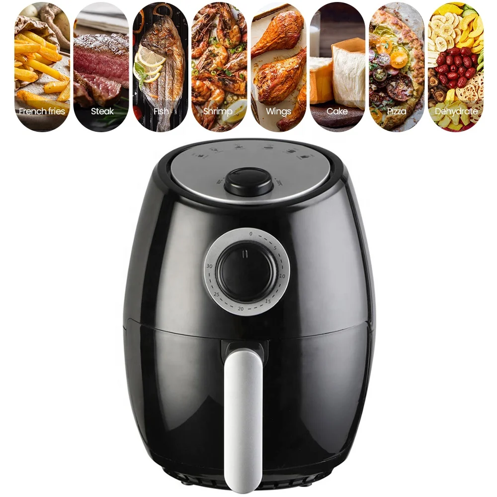 1. Mini Smart Oil-Free Hot Air Cooking Station 110V Non-Stick Interior Digital Layout Wholesale Supply For Compact Food Craft