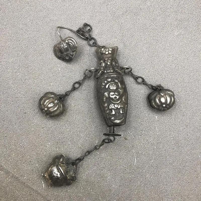 

Винтажный латунный швейный набор, коробка в античном стиле, чехол для игл, домашний орнамент