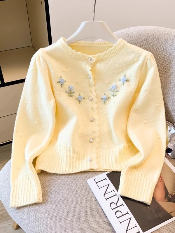 Unique Knitted Open Cardigan Women's Autumn Winter Style Super Beautiful Design Sensation Sweater Jacket Elegant Fashionable