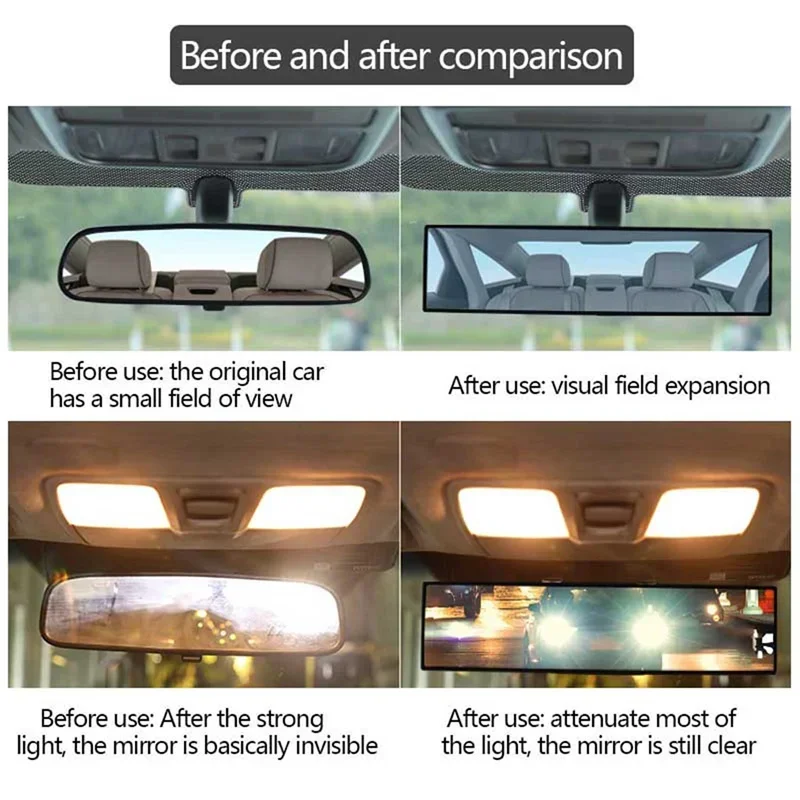 

Car Interior Goggle Universal Anti glare Wide Angle Convex Rearview Mirror Rear View Baby Child Seat Watch Blue Sun Visor Safety