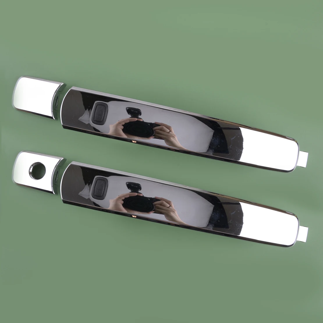 

1 Pair Car Exterior Front Left & Right Side Door Handle Fit for Nissan X-Trail SUV T31 2006-2011 2012 2013 2014 Silver Plastic