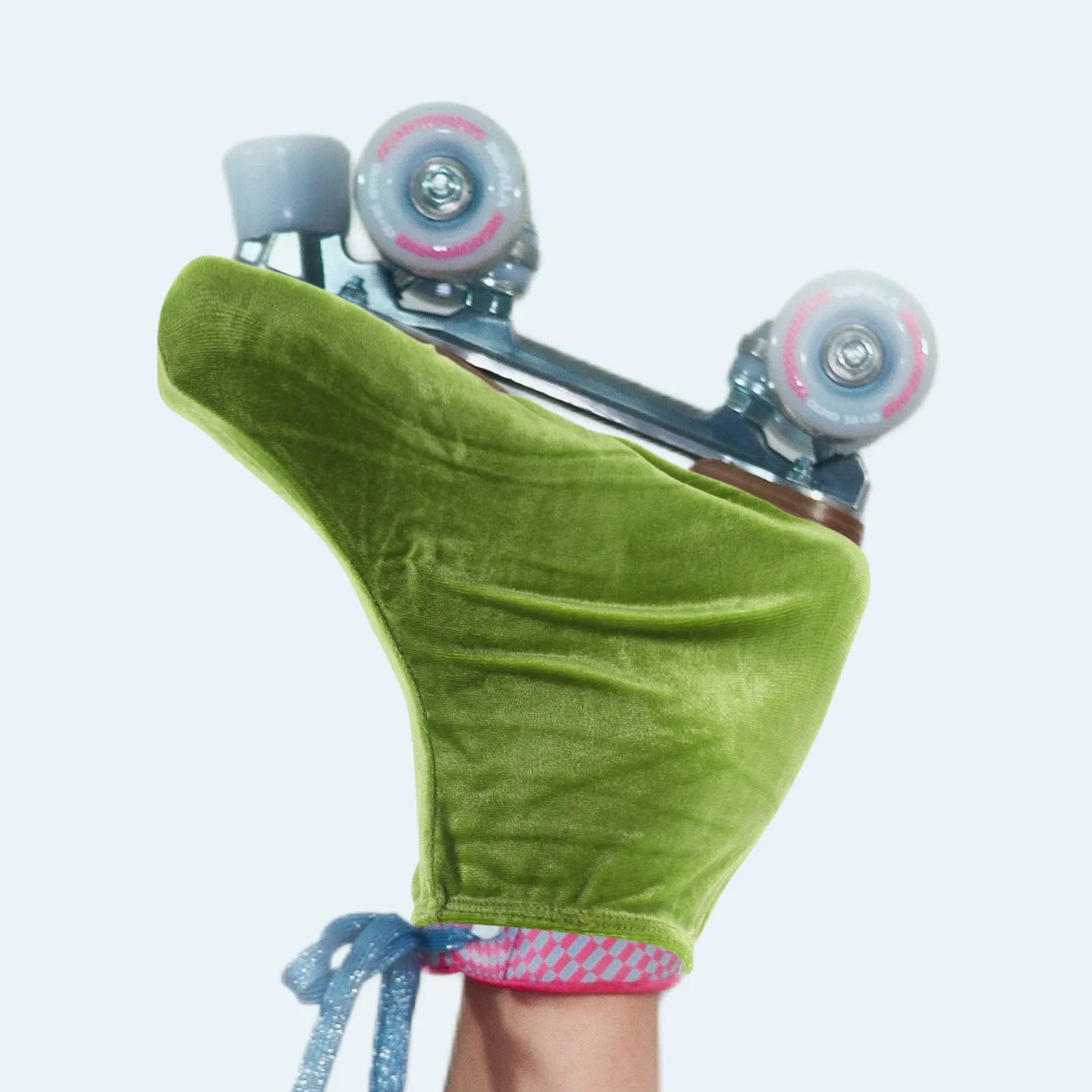 Anti Scratch Skate Boot Cover Elastic Water Absorbent Liner for Ice Skating Protection Fits Hockey Figure Skates Size S Green