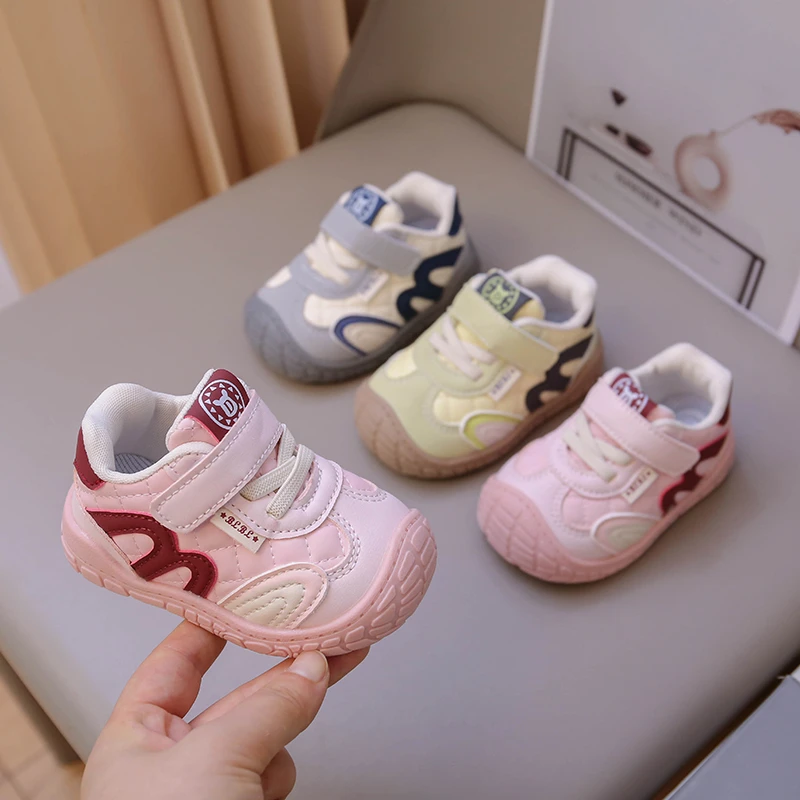 2025 Hot selling Spring And Autumn Newborn Baby Boys And Girls Causal Sports First Walking Anti Slippery Toddler Shoes For 1-6Y