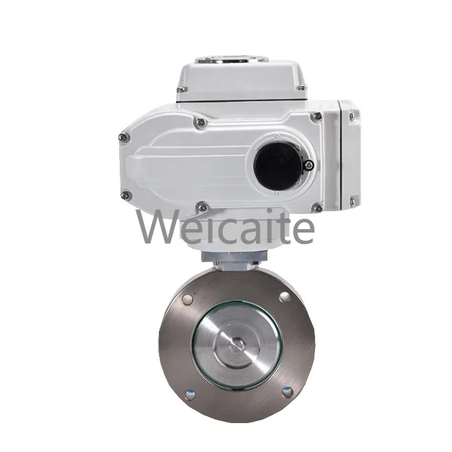 

DN 100 Electric Motorized Metal Sealing Wafer Type Butterfly Valve with Actuator