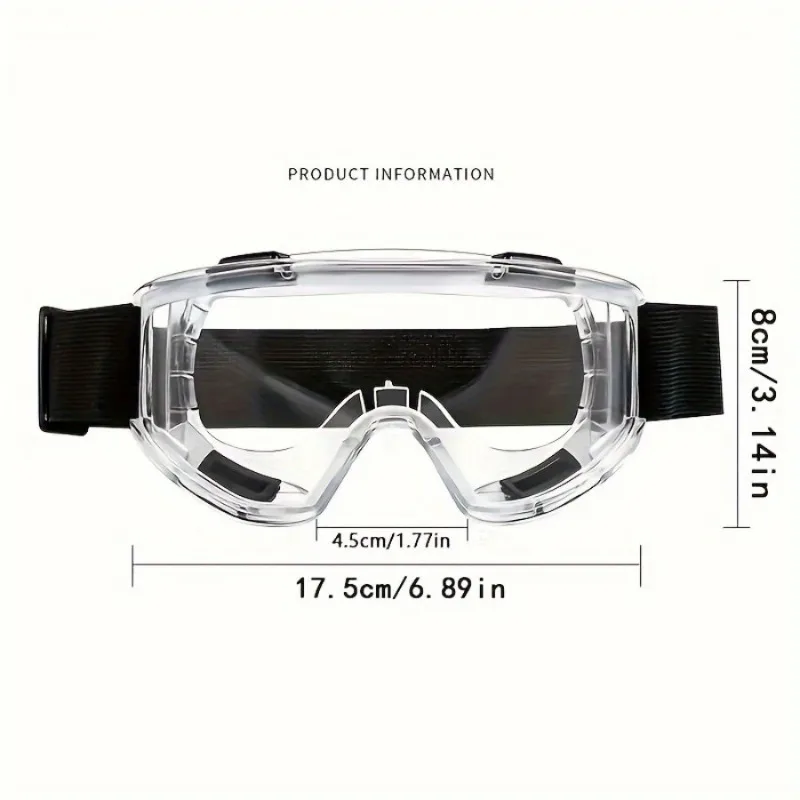 1PC Color Advanced Protective Goggles Splash Proof Dustproof Windproof and Fog Proof Laboratory Industrial Research Goggles