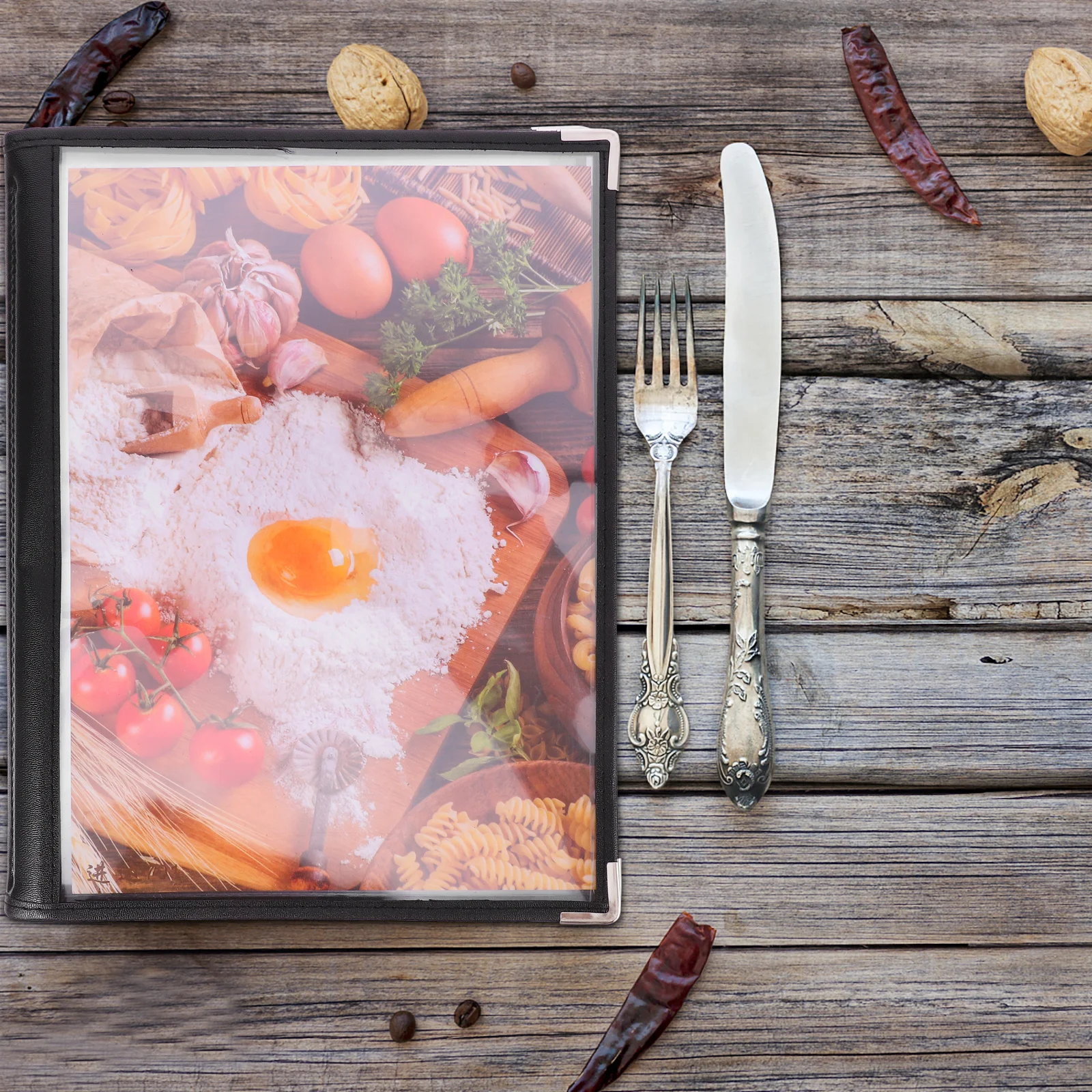 

Pvc Covers Clear Transparent Restaurant Menu Holders For Cafe Hotel Tea Multi-Page Menu Book Folders