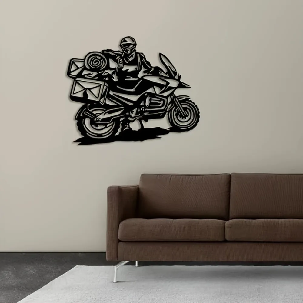 CIFBUY Vintage Motorcycle Metal Wall Art Retro Biker Hanging Decor For Home Party Scene Wall Sculpture Gift