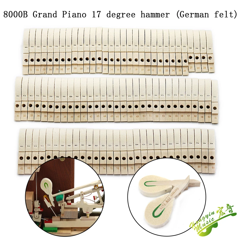 Grand piano string hammer  GQ8000  Japanese felt hammer string hammer domestic white wood piano accessories