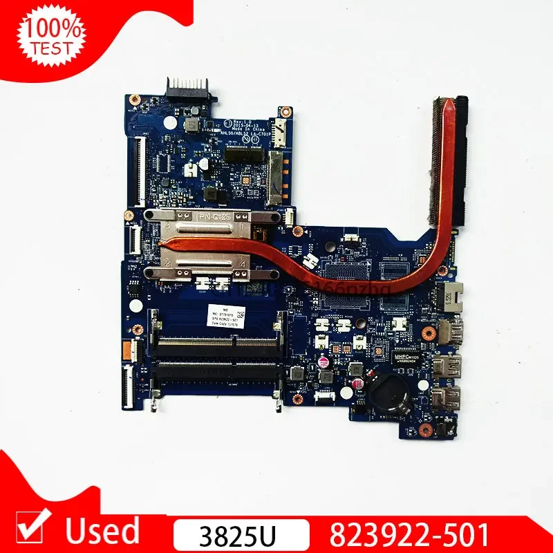 Used For HP 15-AC Series Laptop Motherboard 823922-501 823922-001 AHL50/ABL52 LA-C701P With SR24B 3825U