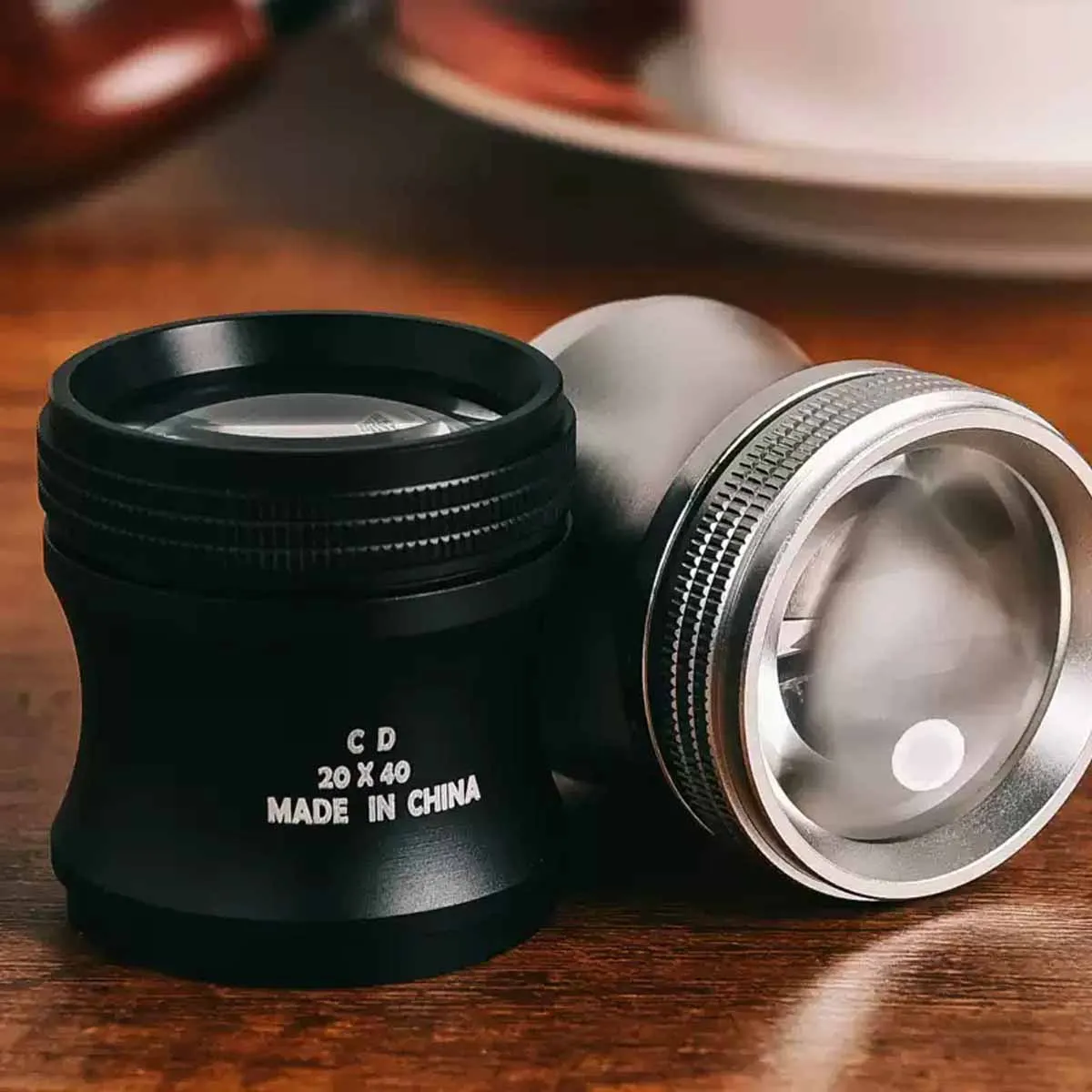 Portable Metal Tube 20x Magnifying Glass Lens Handheld Jewelry Diamond Pigeon Eye Stamp Viewer Small Waist Design Magnifying Gla