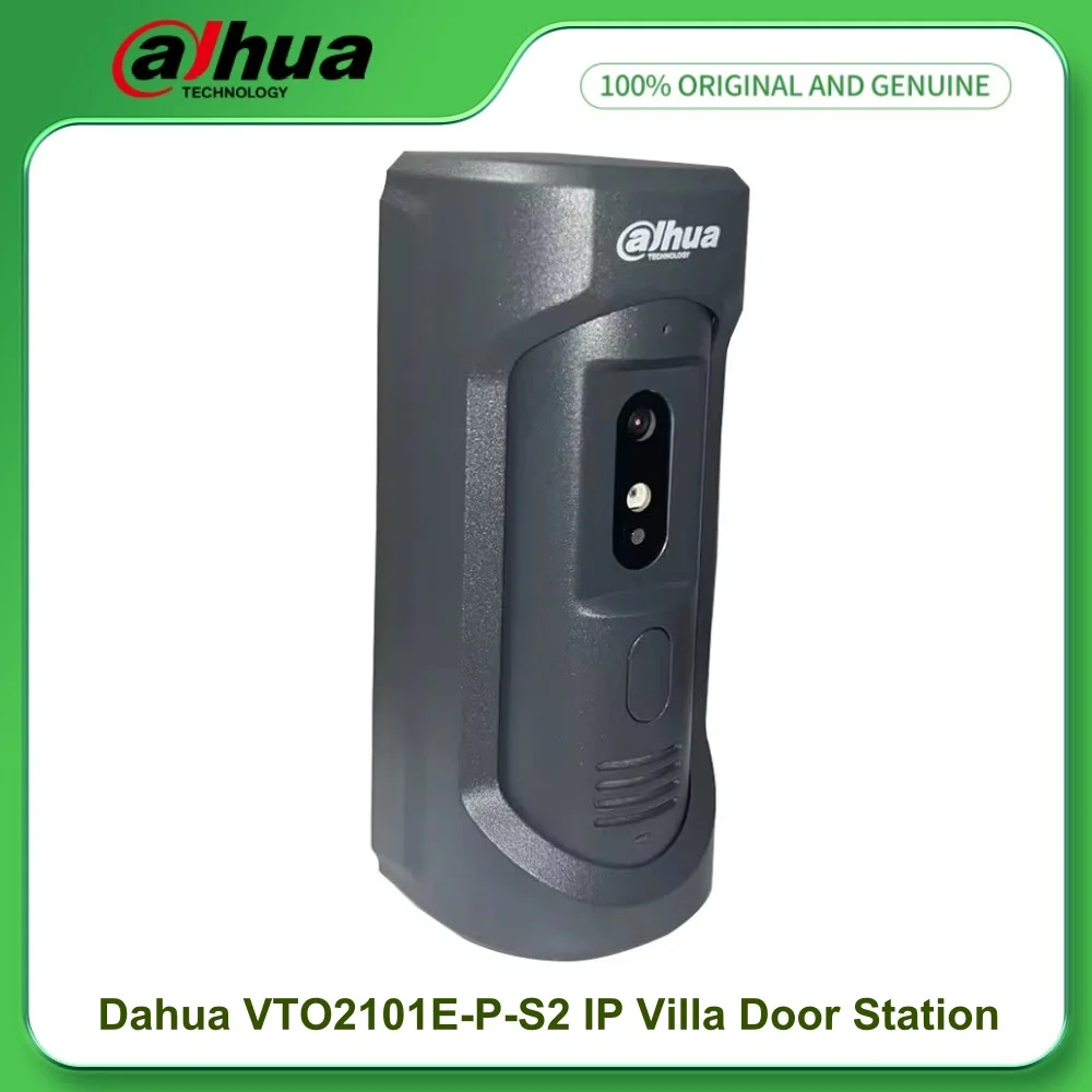 Dahua DHI-VTO2101E-P-S2 Stazione porta villa IP Serie VTO2 Telecamera CMOS HD da 2 MP Videocitofono Campanello IP65 IK10 Altoparlante incorporato