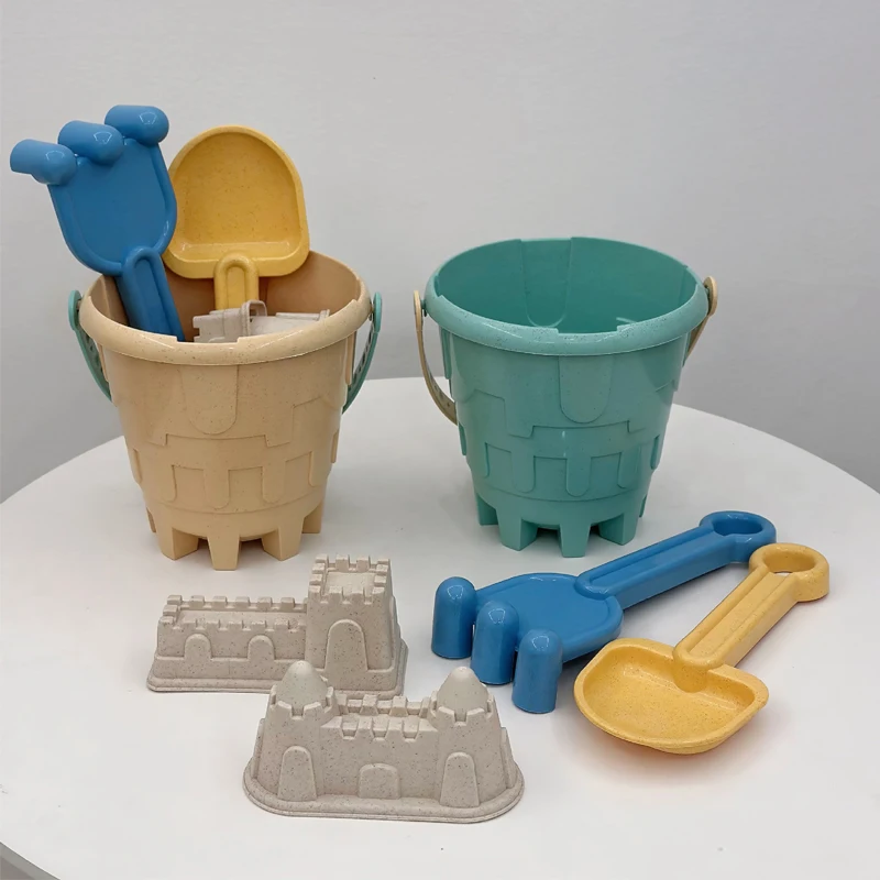 Juego de juguetes de arena para playa para niños, juguete de viaje para playa, Kit de construcción de castillo de arena para niños y niñas, pala de arena grande, regalo de fiesta al aire libre