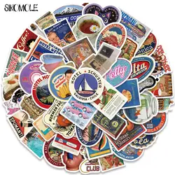10/30/50PCS Vintage American Posters Old Objects Stickers DIY Travel Luggage Guitar Fridge Laptop Graffiti Sticker Kids Decals