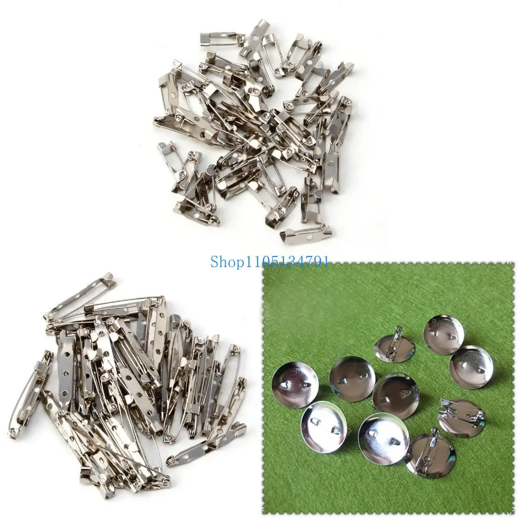 

98 -километровый 50шт -бруш зажимы базовые штифты аксессуары ювелирные украшения декоративные союзники от 15 до 40 мм