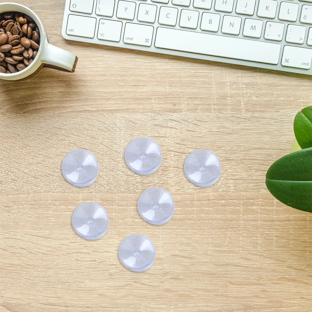 20 pezzi ventose a doppia faccia tavolo in vetro cuscinetti antiscivolo pinze in gomma protezioni per piccoli mobili durevoli in PVC trasparente
