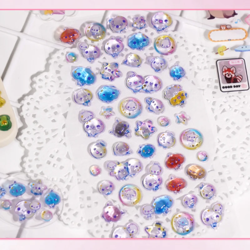 Phone Accessories From China - Kawaii Cartoon Water Drop 3D Stickers