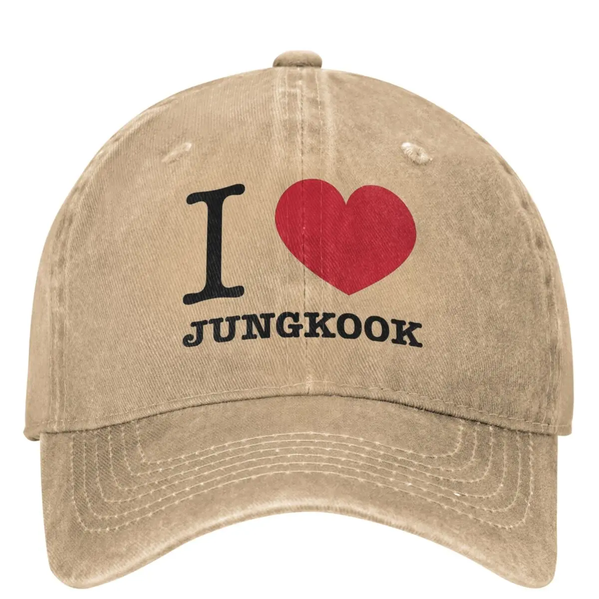 I Love Jungkooks Casual Baseball Cap Summer Trucker Hat Adjustable Hunting Camping Hip Hop Hats Women Street Style Baseball Caps