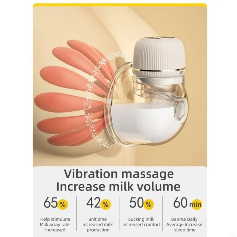 مضخة الثدي A5YC التي يمكن ارتداؤها، مضخة التدليك الأوتوماتيكية، مضخة التغذية الكهربائية #3