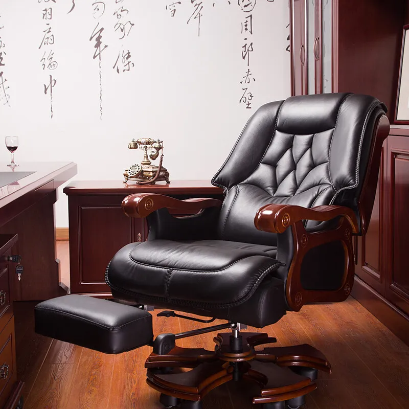 رئيس، كمبيوتر مكتبي منزلي، كرسي جلدي، كرسي مكتب عمل #2