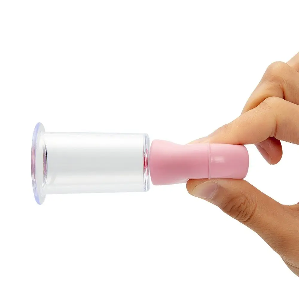 Copo de massagem facial de borracha, 3 tamanhos, pvc, rosa/azul, copo de raspagem de pele, levantamento de pele, massageador facial, pernas e braços