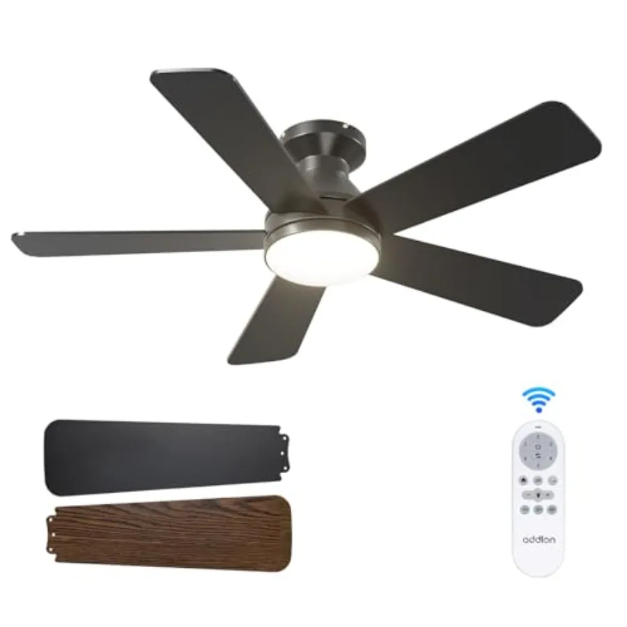 

Ceilg Fans with Lights, Low Profile Ceiling Fan with Light and Remote Control, Flush Mount, Reversible, 3CCT, Dimmable, Quiet,