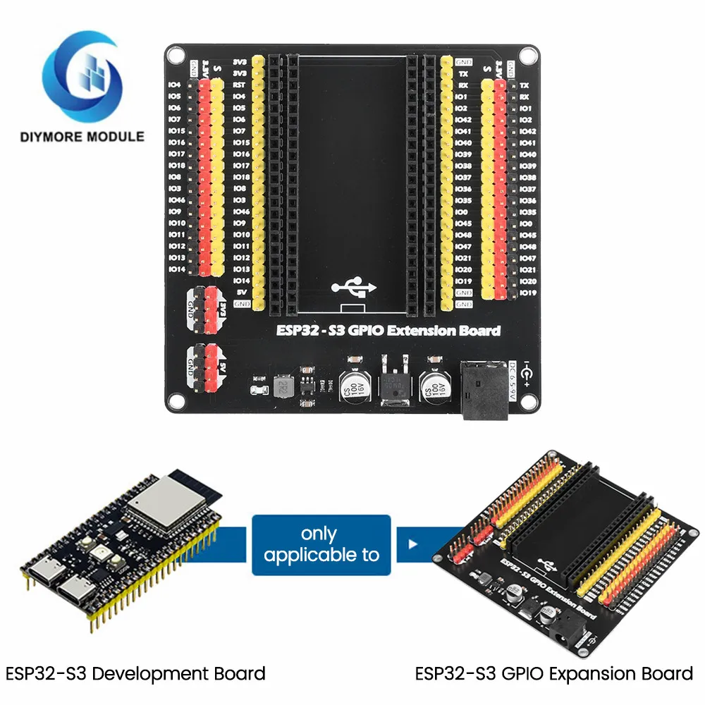 ESP32-S3 GPIO IoT Development Board Expansion Board ESP32 Expansion Board DC5.5 * 2.1 Interface