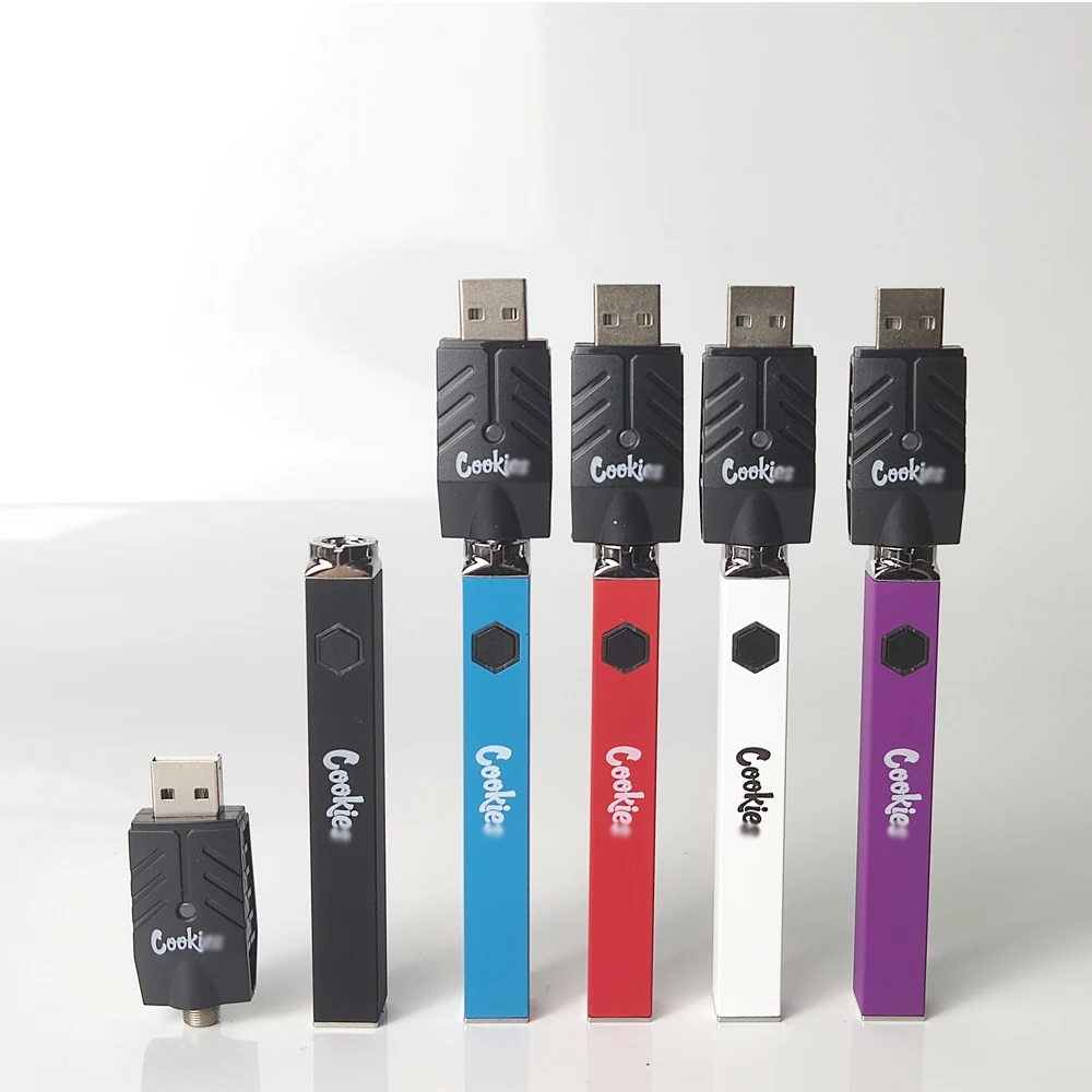 

Cookies Square Vape Battery 500mAh Variable Voltage 2.7V-4.2V 510 Thread Vape Pen E-cigarette for oil Cartridge Vaporizer