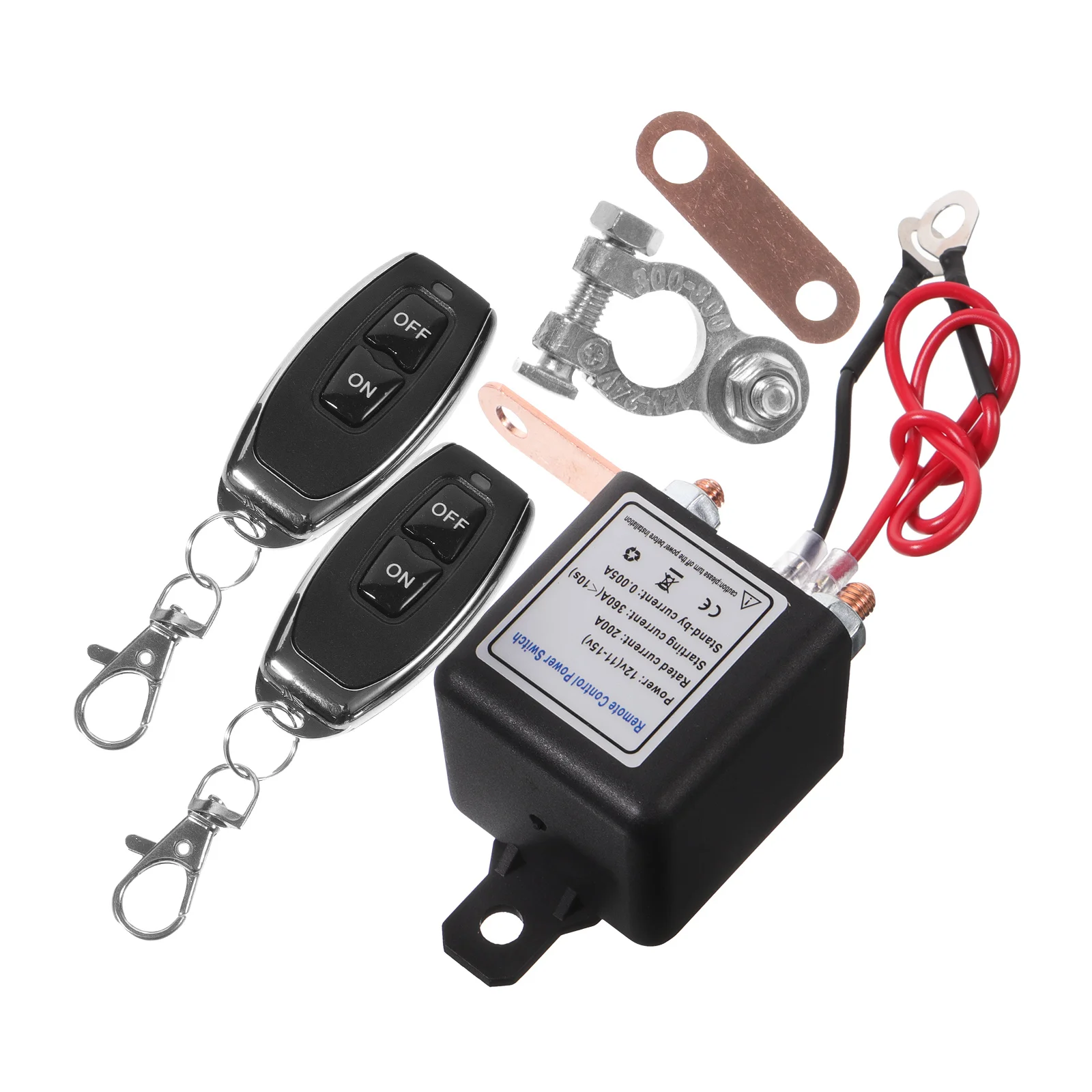 

1 set Remote Control Disconnect Switch Wireless Power 2016 Button 12V for Trailer Car SUV Van Remote System