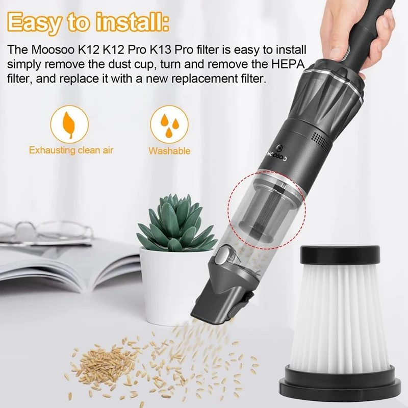MOOSOO Aspirador Portátil, Substituição Sem Fio para Genius Invictus One 1.0 X7 2.0, K12 Pro K13