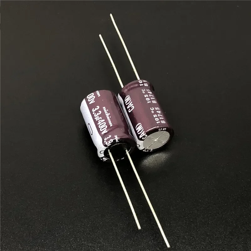 

10pcs/100pcs 3.3uF 400V Japan NICHICON CA Series 10x16mm High ripple current Long Life 400V3.3uF Aluminum Electrolytic Capacitor