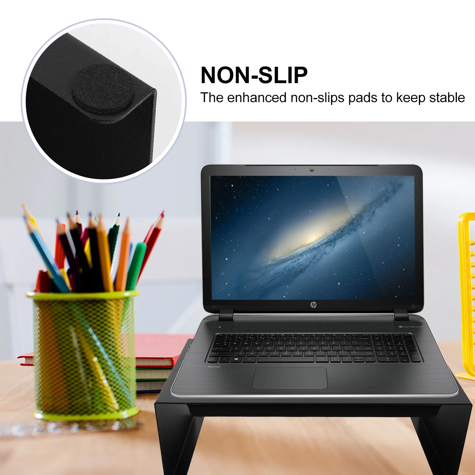 Suporte universal para laptop, suporte para monitor, teclado e mouse, mesa de armazenamento ergonômica, suporte para impressora de laptop