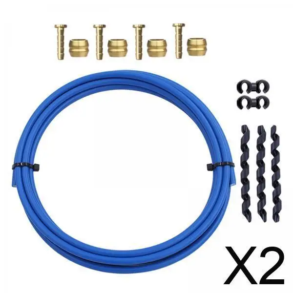 

2x Hydraulic Disc Brake Kit for Bicycles with Hose And Tube Set