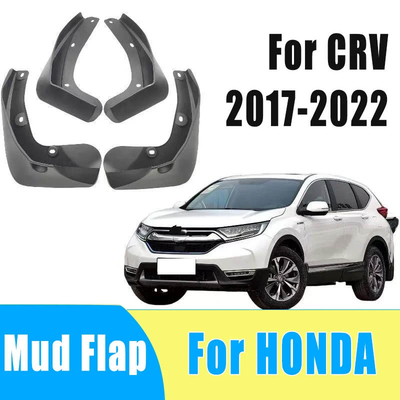 

4pcs Automotive Tire Mudguard Waterproof Prevent Mud Splashing Car Mud Flap Fender Trim Accessories For Honda CRV 2017-2022 2021