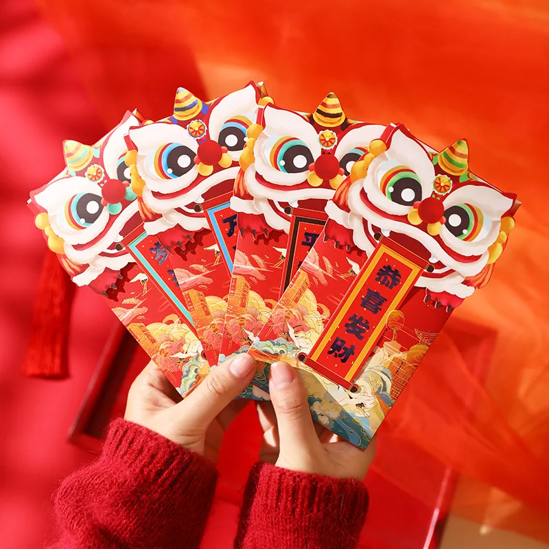 36pcs Chinese Red Envelopes 2025 Snake Year Red Packet Spring Festival Lucky Money Packets for Lucky Money Envelopes Wedding