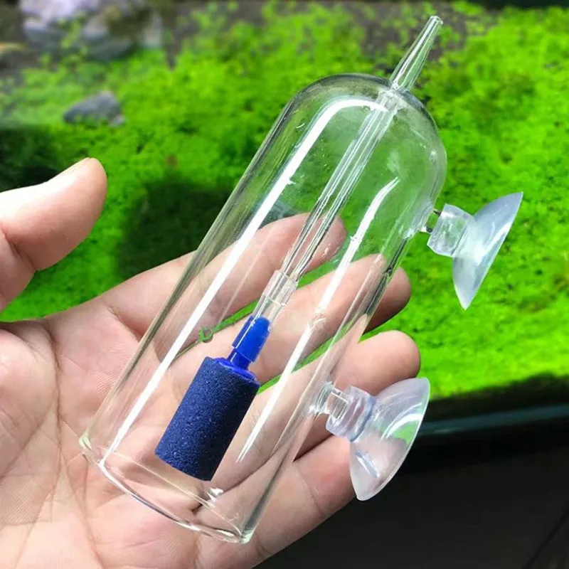 Glass Cover Fish Tank Aquarium Air Stone Oxygen Aerator Increasing Air Bubble Pond Pump Hydroponic Oxygen Supply Great