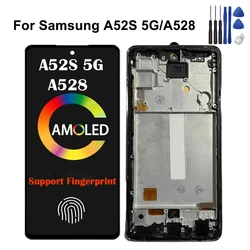 Super AMOLED DisplayFor Samsung Galaxy A52S 5G Pantalla LCD Touch Screen Digitizer Assembly Display For SAMSUNG A528 LCD Display