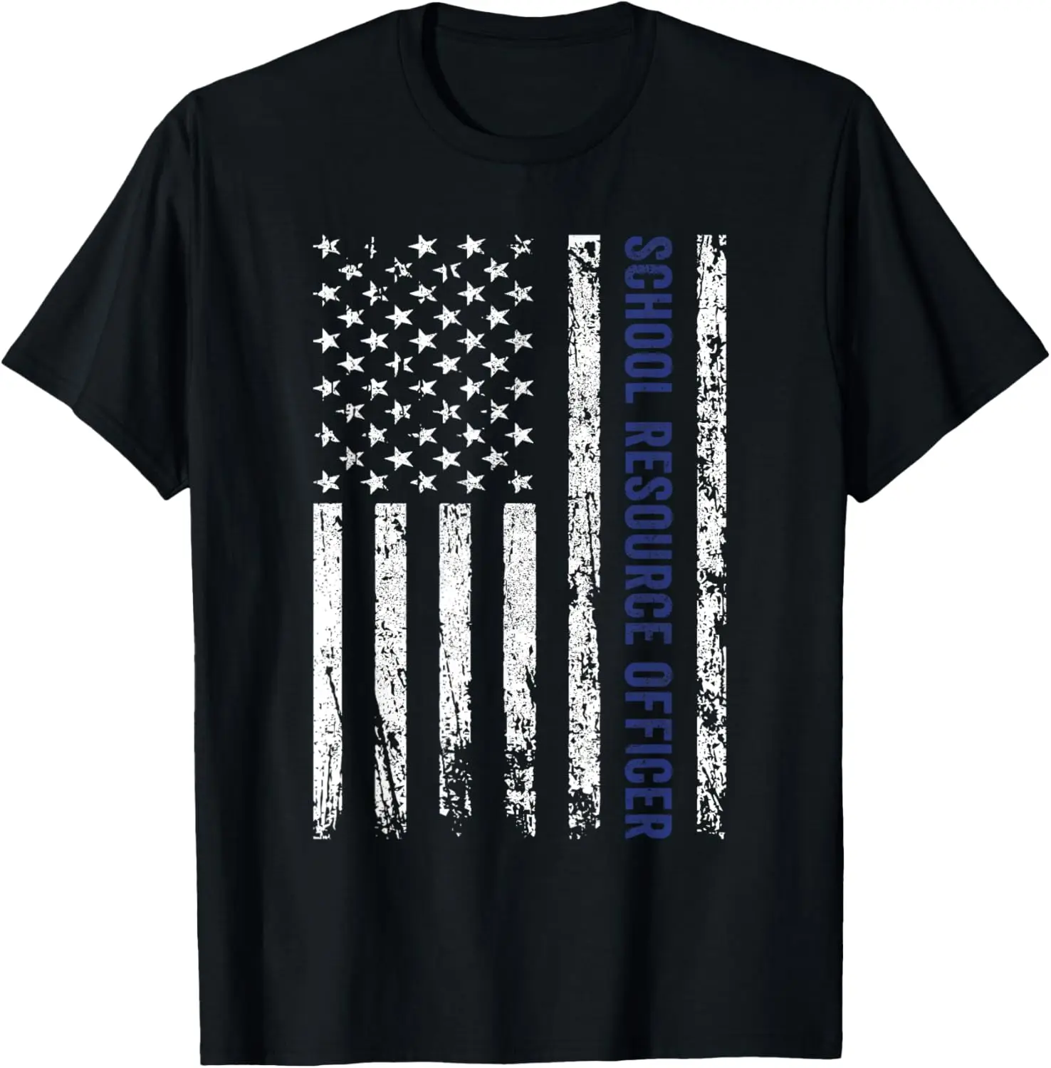 School Resource Officer SRO USA Flag T-Shirt