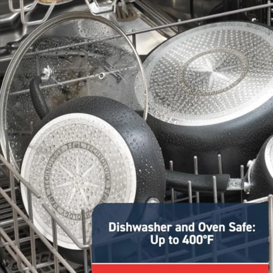 Experience Non Stick Fry Pan Set 3 Piece 8 10.25 12 Inch Induction Oven Broiler Safe 400F Cookware Kitchen Cooking Set Pots and