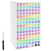 Estante de almacenamiento de lápices con 120 ranuras, organizador de marcadores de escritorio de gran capacidad, lápiz de colores, papelería, tienda, portalápices