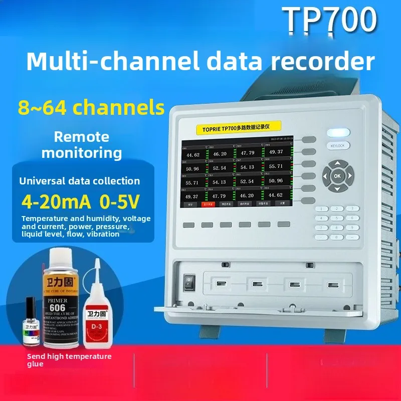 

TP700 Multi-channel Temperature Tester Industrial Grade Paperless Temperature Rise Acquisition Multi-channel Data Logger