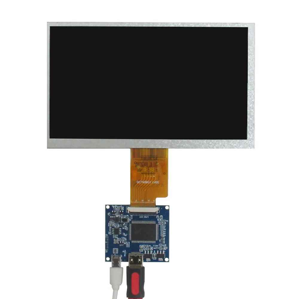 

7-дюймовый 166x105 мм 1024x600 ЖК-дисплей, плата контроллера, мини-HDMI-совместимая для Raspberry Pi Banana Pi Orange Pi PC