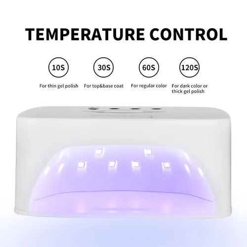 Imagen 2 del producto Lámpara de uñas de 30 LED, lámpara de uñas pulida de Gel UV recargable con Sensor automático y temporizador, equipo de lámpara LED de curado de Gel de uñas