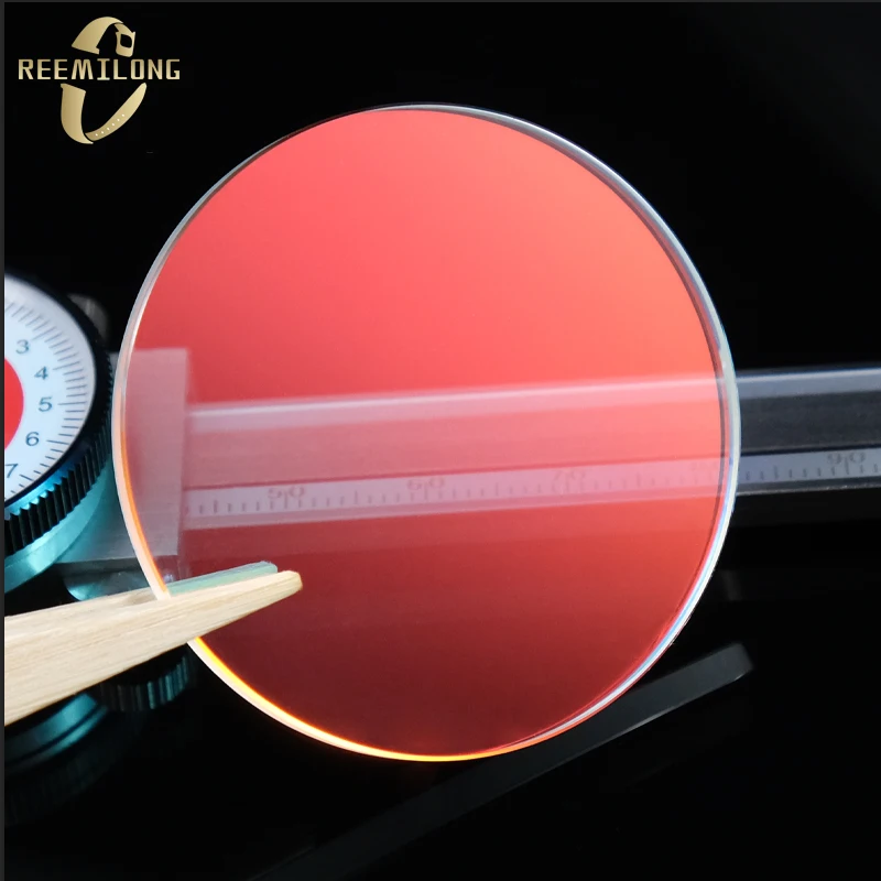 Watch lens 44.5mm mineral glass red light transparent protective dial men\'s watch mirror thickness 2.5mm For Diesel DZ4318 4343