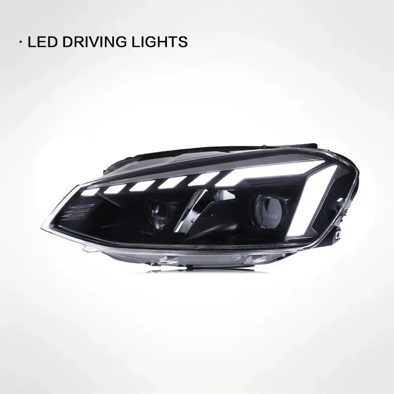 1 Pair Car Styling Car Headlight Assembly For VW GOLF 7 2013-2017 LED Daytime Running Lamp Car Tuning Light  Parts Plug And Play