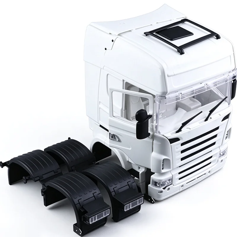 Simulation Plastic Body High Top Cockpit Kit for 1/14 HERCULES HOBBY RC Truck for SCANIA R730 R620 R470 Car optional parts