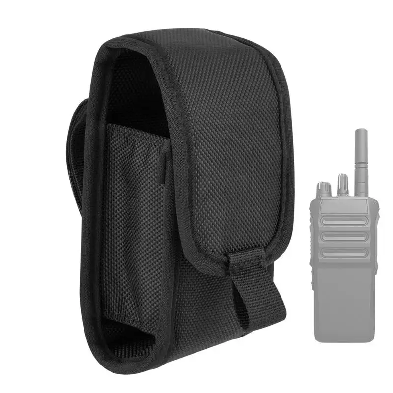 Mini Walkie Talkie Holder Bag Radio Pouch Black Nylon Waist Pack Pocket Pendant Pouch Military Hunting Accessories