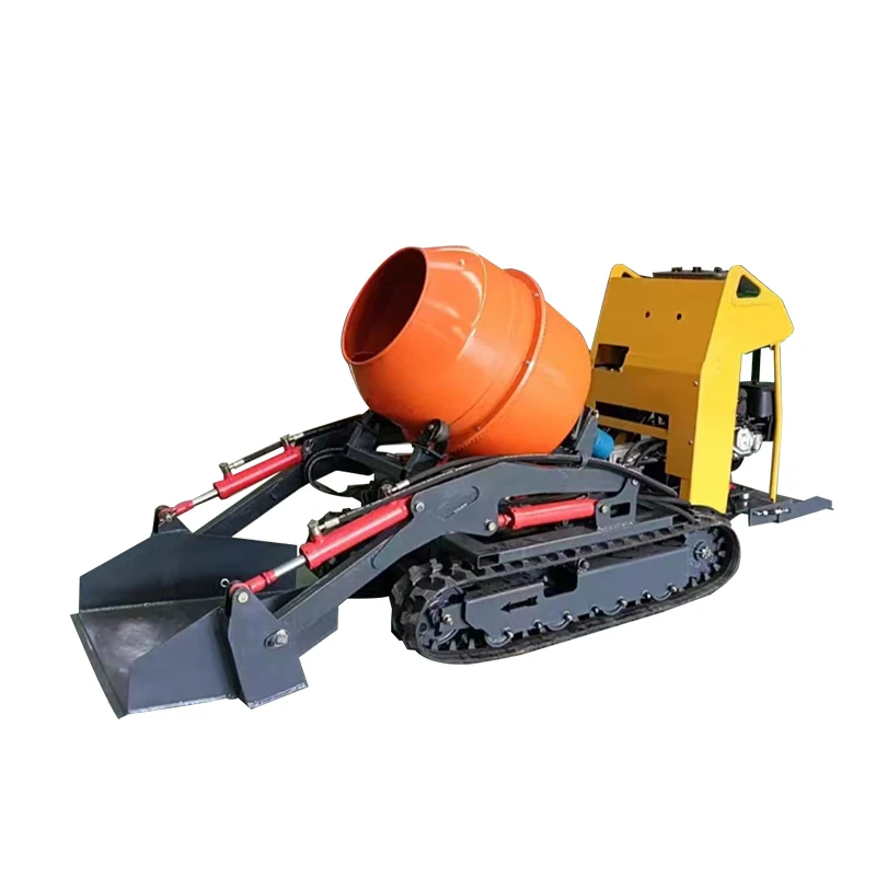 YG Multi-Functional Crawler Hydraulic Mini Mini Dump Truck Small Self-Feeding Mixing Tanker Cement Truck