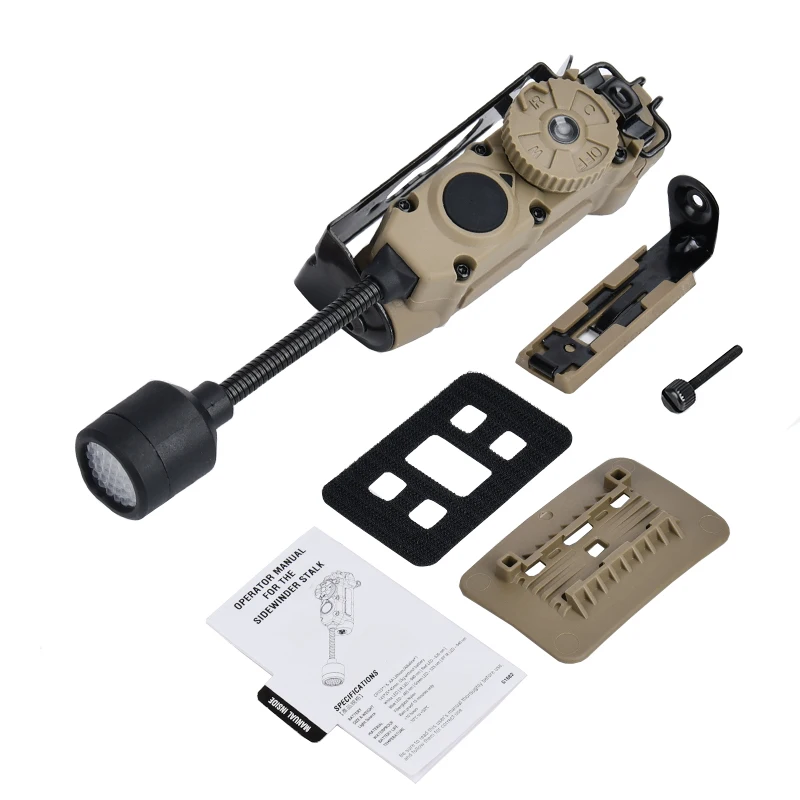 WADSN Taktische Helm Lampe Sidewinder Signal HELM Taschenlampe 5-farbe Signal Licht IR/IFF Outdoor Jagd Sicherheit Optische beleuchtung 4