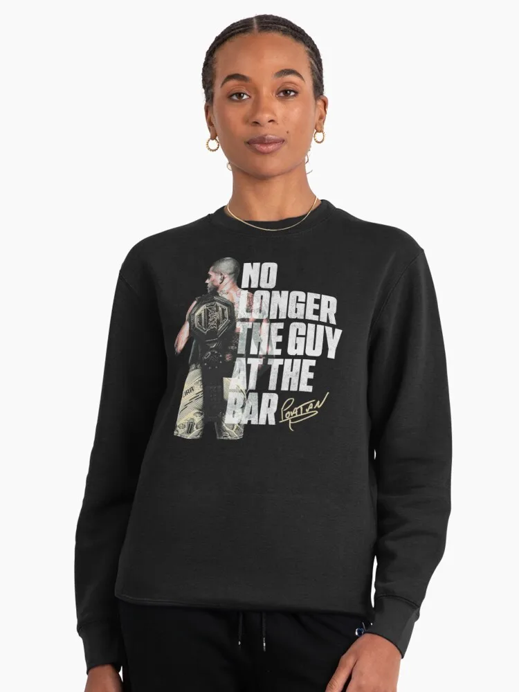 

Осень/зима 2026, UFC Alex Pereira, боевой свитер с круглым вырезом и графическим рисунком, женская модная свободная повседневная хлопковая теплая толстовка унисекс